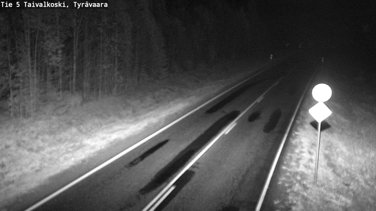 Weather Camera Image Road 5 Taivalkoski, Tyrävaara, Taivalkoski, Pohjois-Pohjanmaa