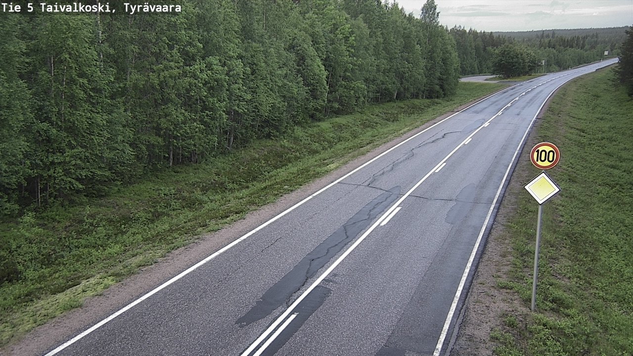 Kelikamerat Kuva Tie 5 Taivalkoski, Tyrävaara, Taivalkoski, Pohjois-Pohjanmaa