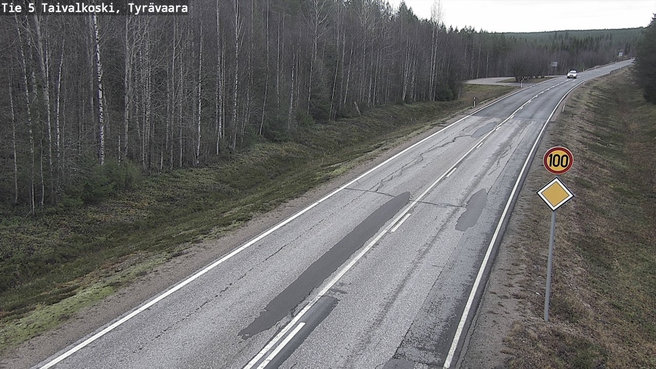 Kelikamerat Kuva Tie 5 Taivalkoski, Tyrävaara, Taivalkoski, Pohjois-Pohjanmaa