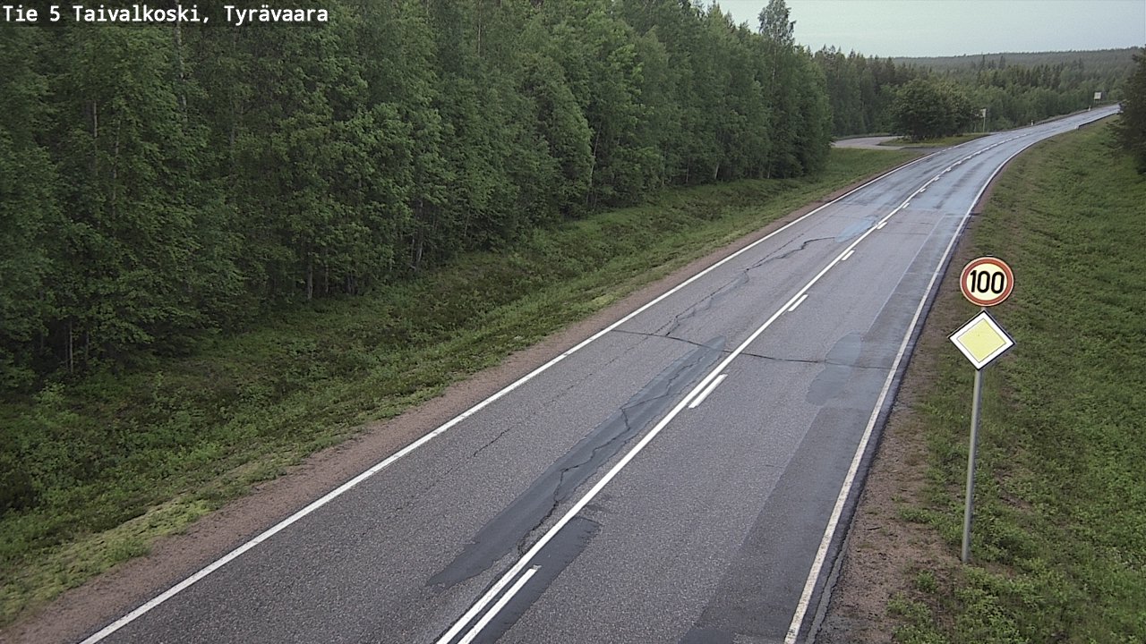 Kelikamerat Kuva Tie 5 Taivalkoski, Tyrävaara, Taivalkoski, Pohjois-Pohjanmaa
