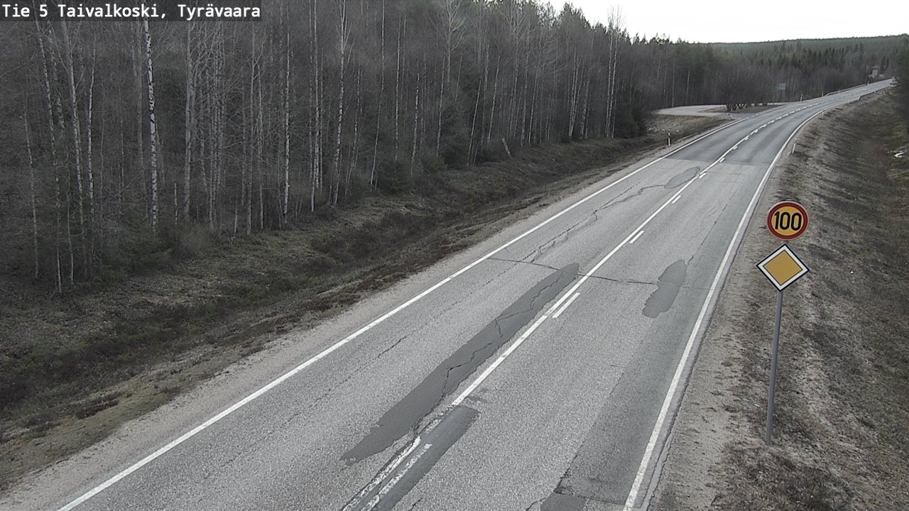 Kelikamerat Kuva Tie 5 Taivalkoski, Tyrävaara, Taivalkoski, Pohjois-Pohjanmaa