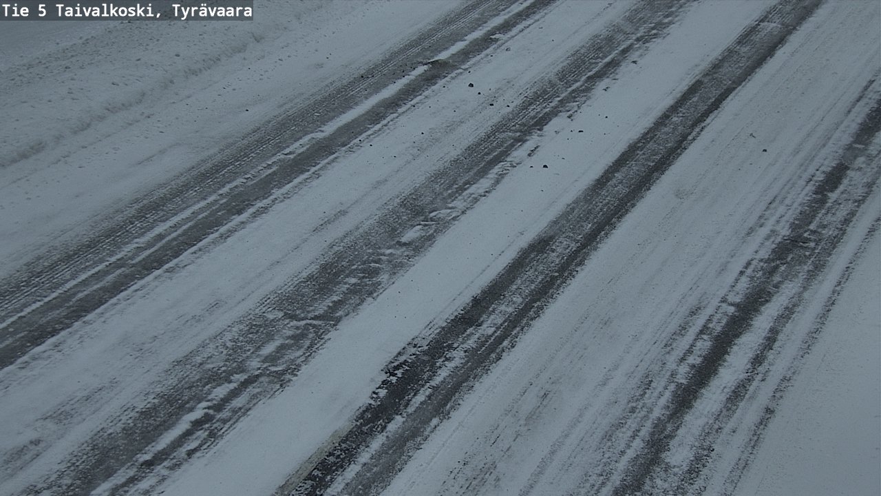 Weather Camera Image Road 5 Taivalkoski, Tyrävaara, Taivalkoski, Pohjois-Pohjanmaa