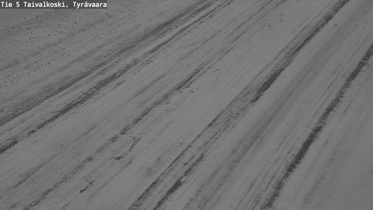 Weather Camera Image Road 5 Taivalkoski, Tyrävaara, Taivalkoski, Pohjois-Pohjanmaa