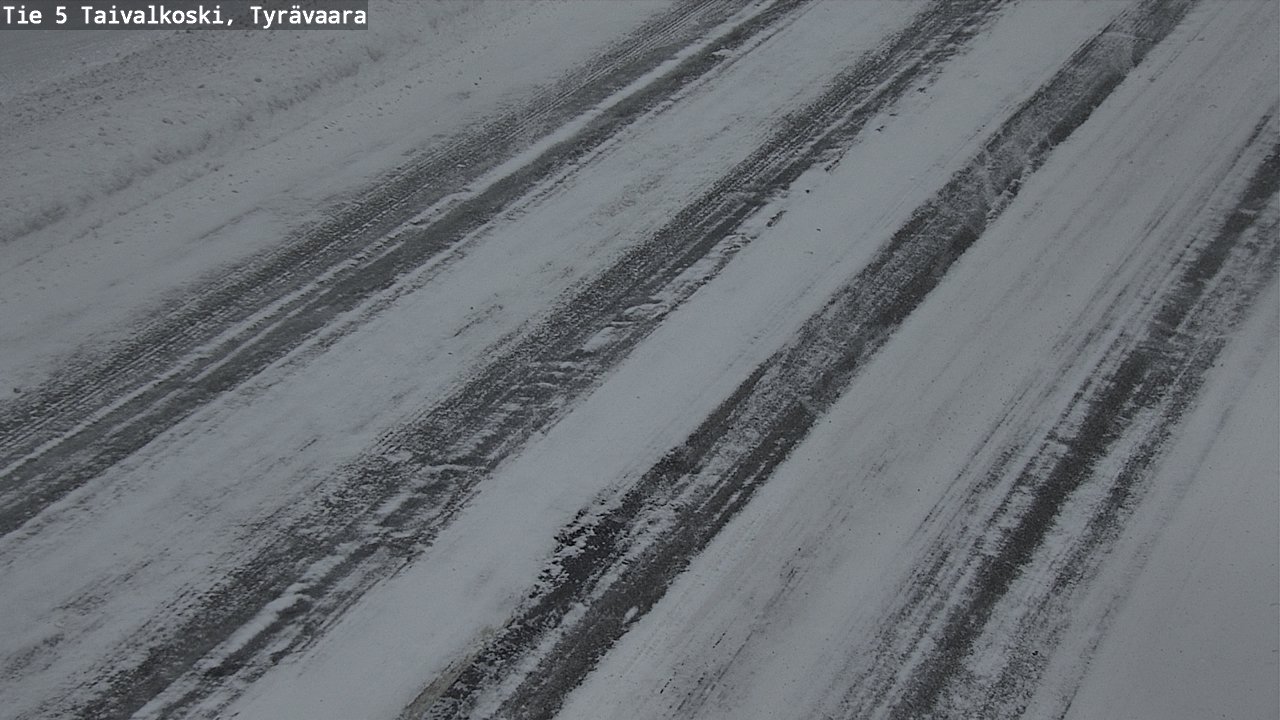 Weather Camera Image Road 5 Taivalkoski, Tyrävaara, Taivalkoski, Pohjois-Pohjanmaa