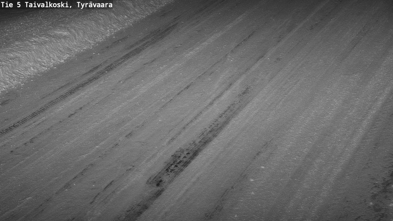 Weather Camera Image Road 5 Taivalkoski, Tyrävaara, Taivalkoski, Pohjois-Pohjanmaa