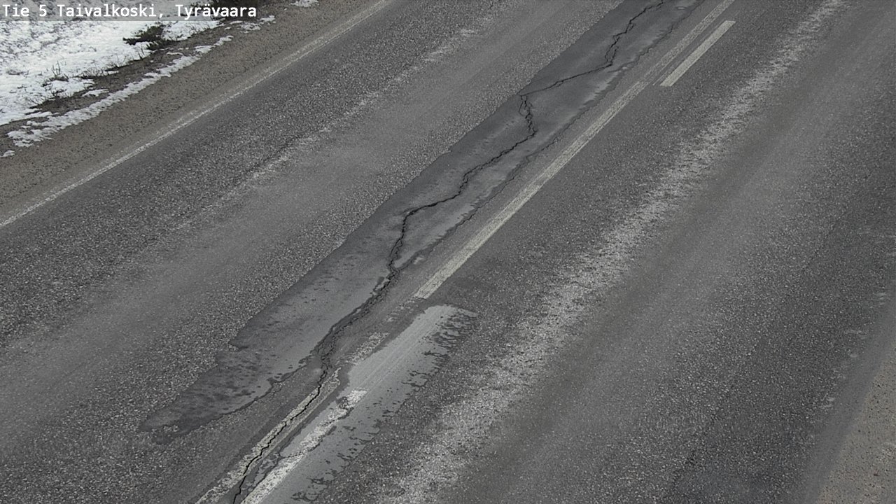 Weather Camera Image Road 5 Taivalkoski, Tyrävaara, Taivalkoski, Pohjois-Pohjanmaa