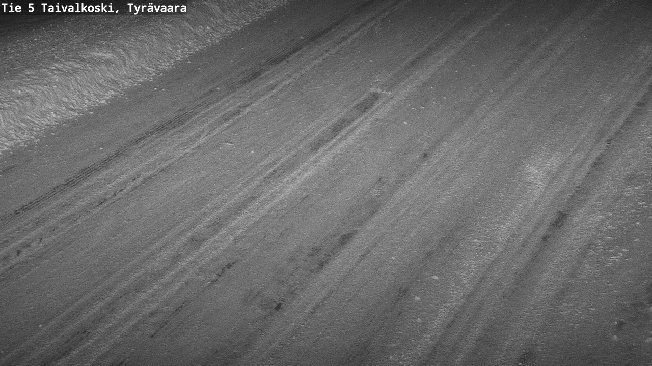 Weather Camera Image Road 5 Taivalkoski, Tyrävaara, Taivalkoski, Pohjois-Pohjanmaa