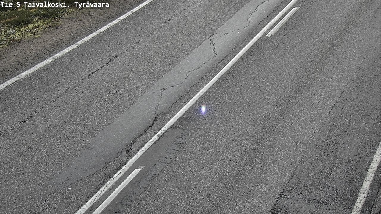 Weather Camera Image Road 5 Taivalkoski, Tyrävaara, Taivalkoski, Pohjois-Pohjanmaa
