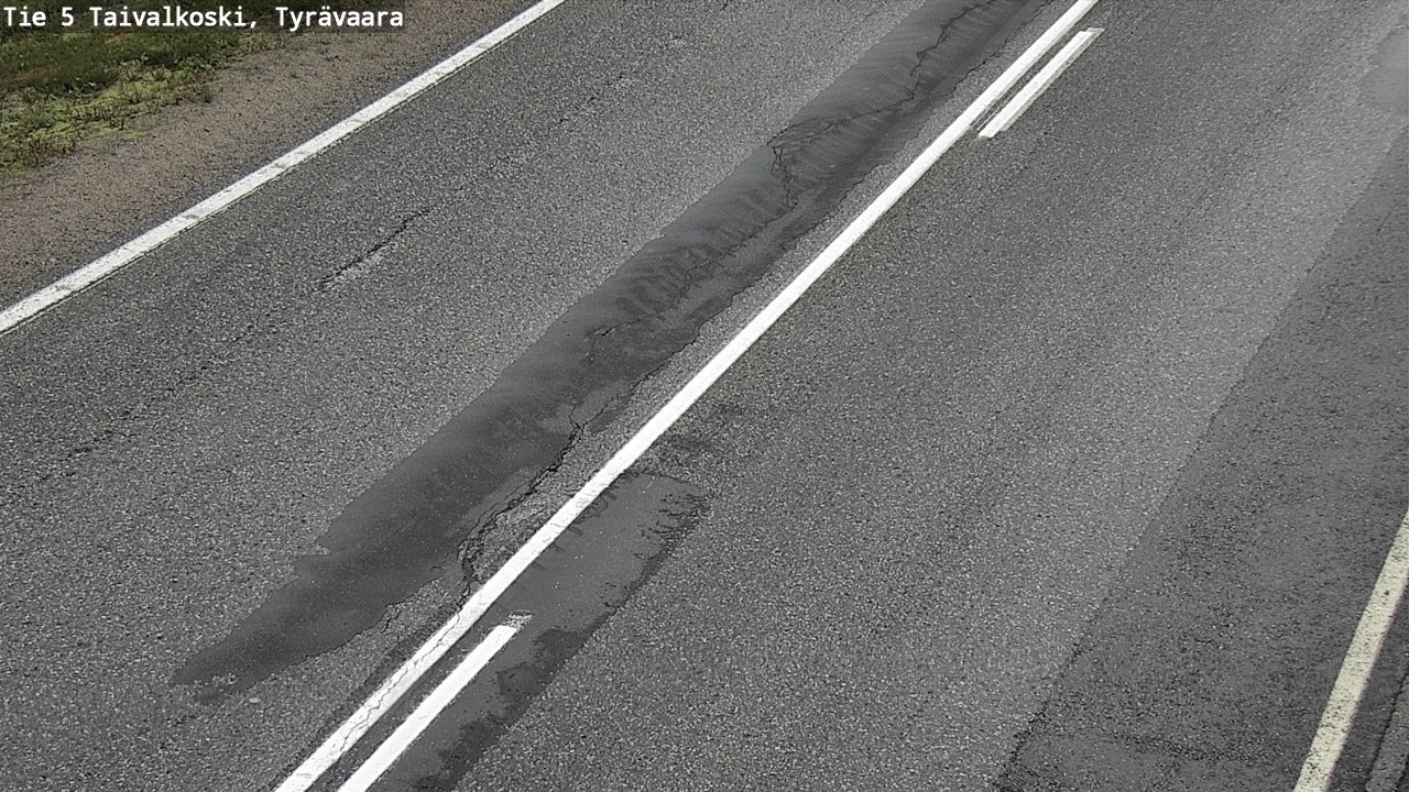 Weather Camera Image Road 5 Taivalkoski, Tyrävaara, Taivalkoski, Pohjois-Pohjanmaa