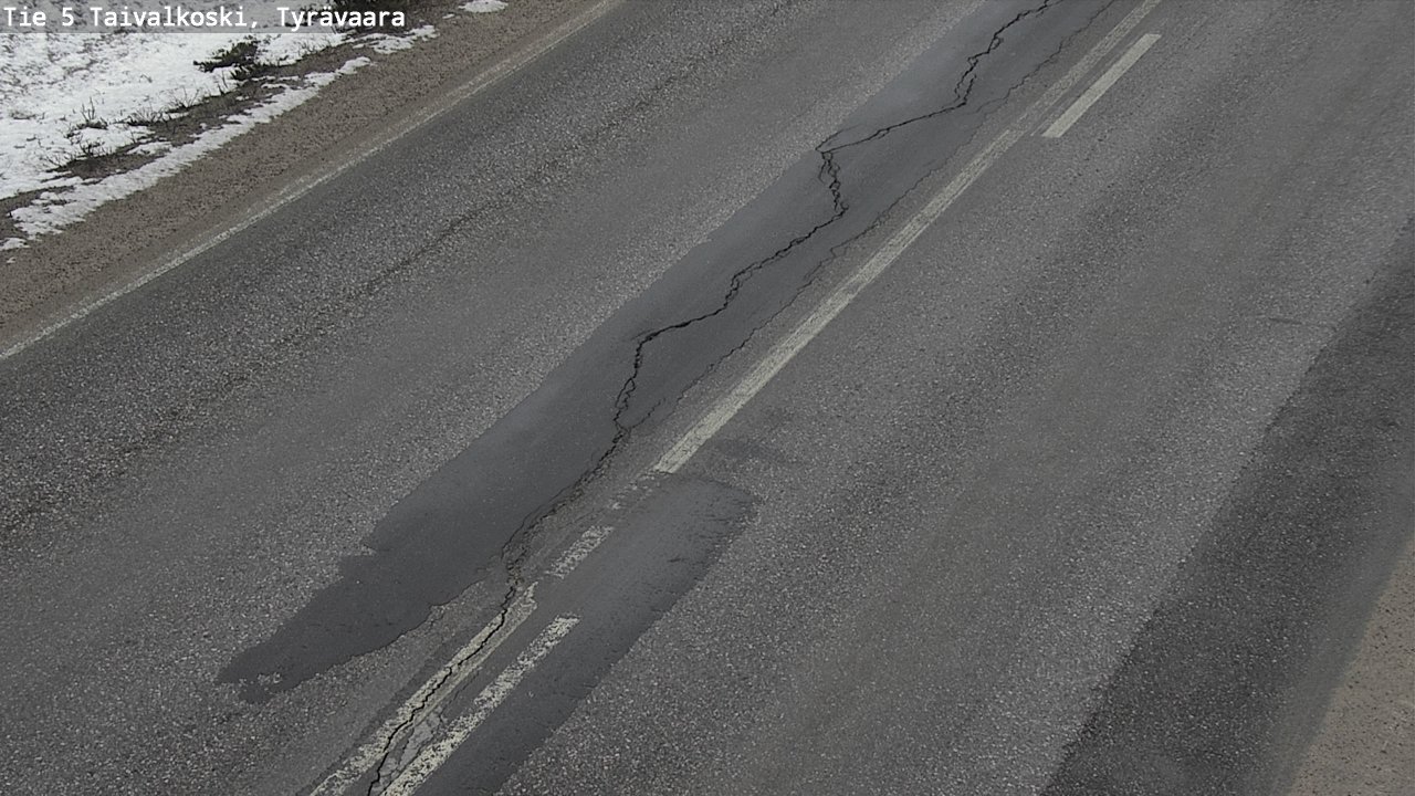 Kelikamerat Kuva Tie 5 Taivalkoski, Tyrävaara, Taivalkoski, Pohjois-Pohjanmaa