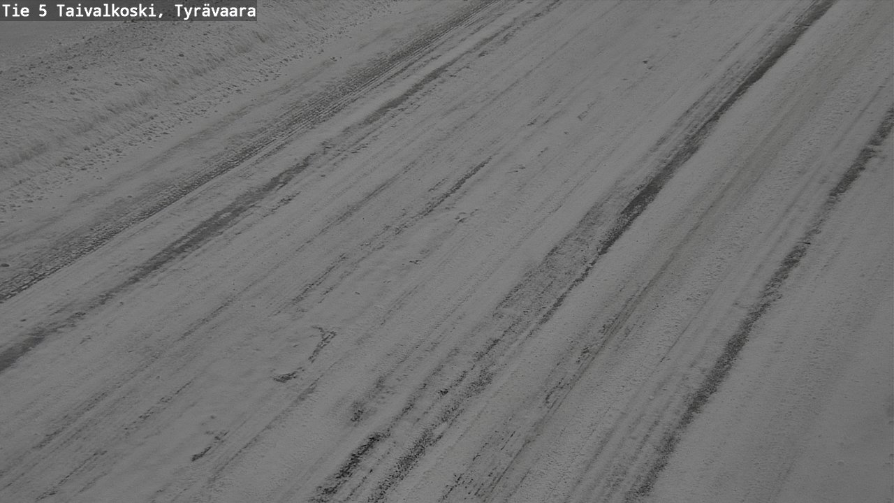 Weather Camera Image Road 5 Taivalkoski, Tyrävaara, Taivalkoski, Pohjois-Pohjanmaa