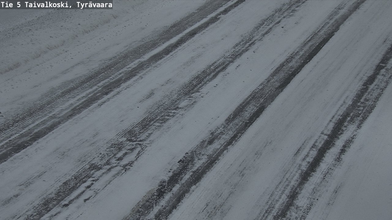 Weather Camera Image Road 5 Taivalkoski, Tyrävaara, Taivalkoski, Pohjois-Pohjanmaa
