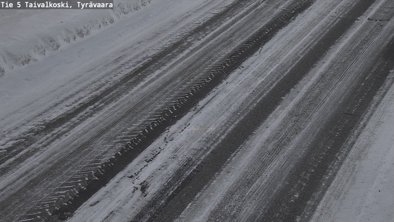 Weather Camera Image Road 5 Taivalkoski, Tyrävaara, Taivalkoski, Pohjois-Pohjanmaa