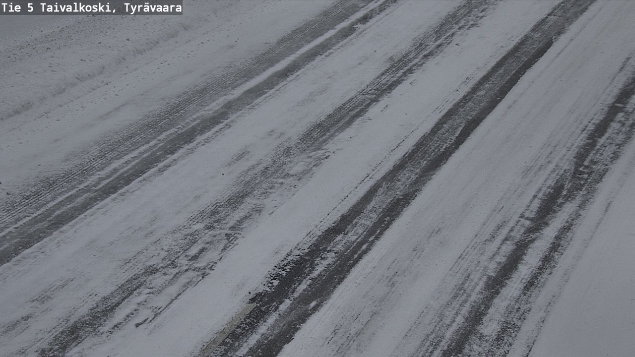 Weather Camera Image Road 5 Taivalkoski, Tyrävaara, Taivalkoski, Pohjois-Pohjanmaa