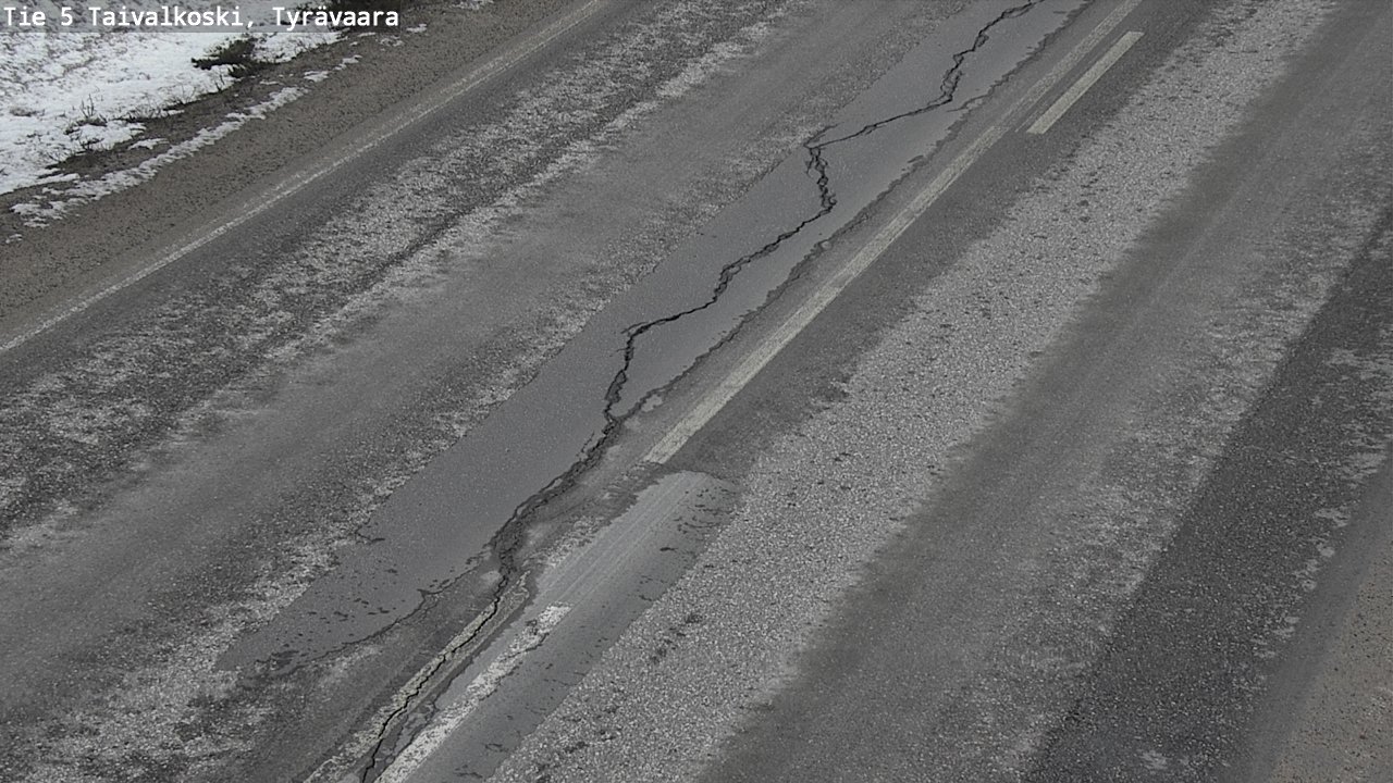 Weather Camera Image Road 5 Taivalkoski, Tyrävaara, Taivalkoski, Pohjois-Pohjanmaa