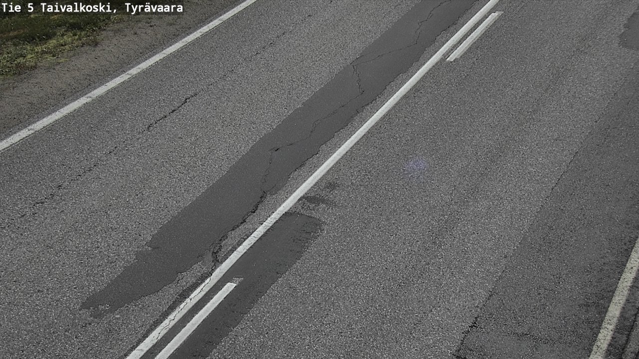 Weather Camera Image Road 5 Taivalkoski, Tyrävaara, Taivalkoski, Pohjois-Pohjanmaa