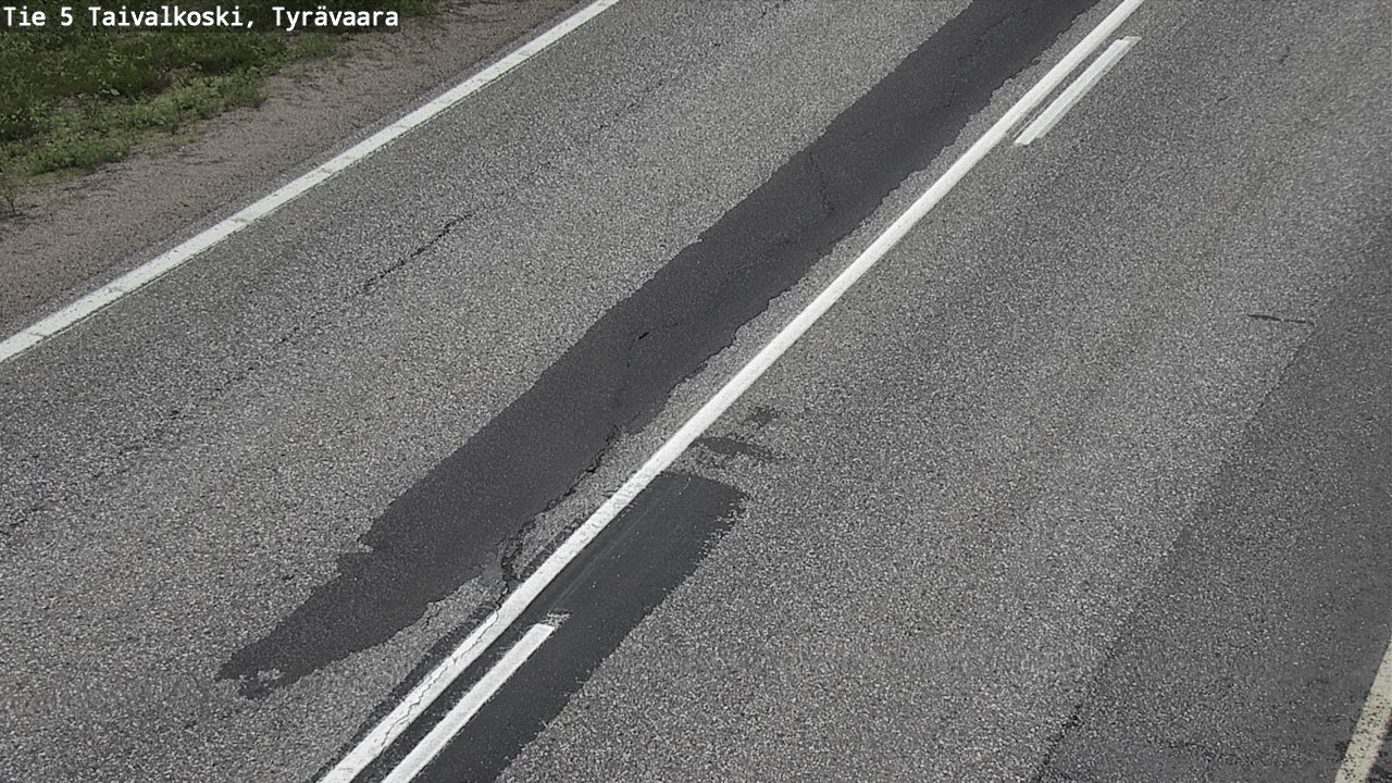 Weather Camera Image Road 5 Taivalkoski, Tyrävaara, Taivalkoski, Pohjois-Pohjanmaa