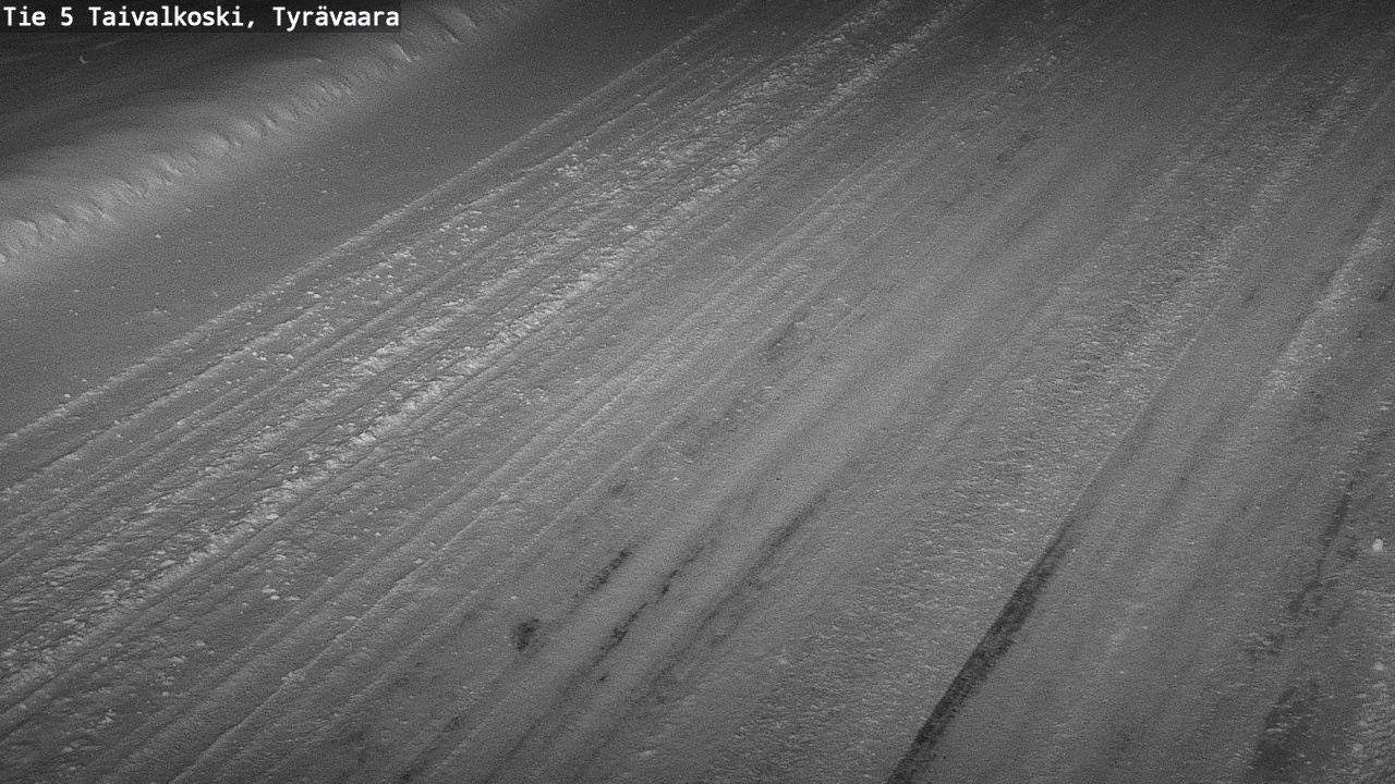 Weather Camera Image Road 5 Taivalkoski, Tyrävaara, Taivalkoski, Pohjois-Pohjanmaa