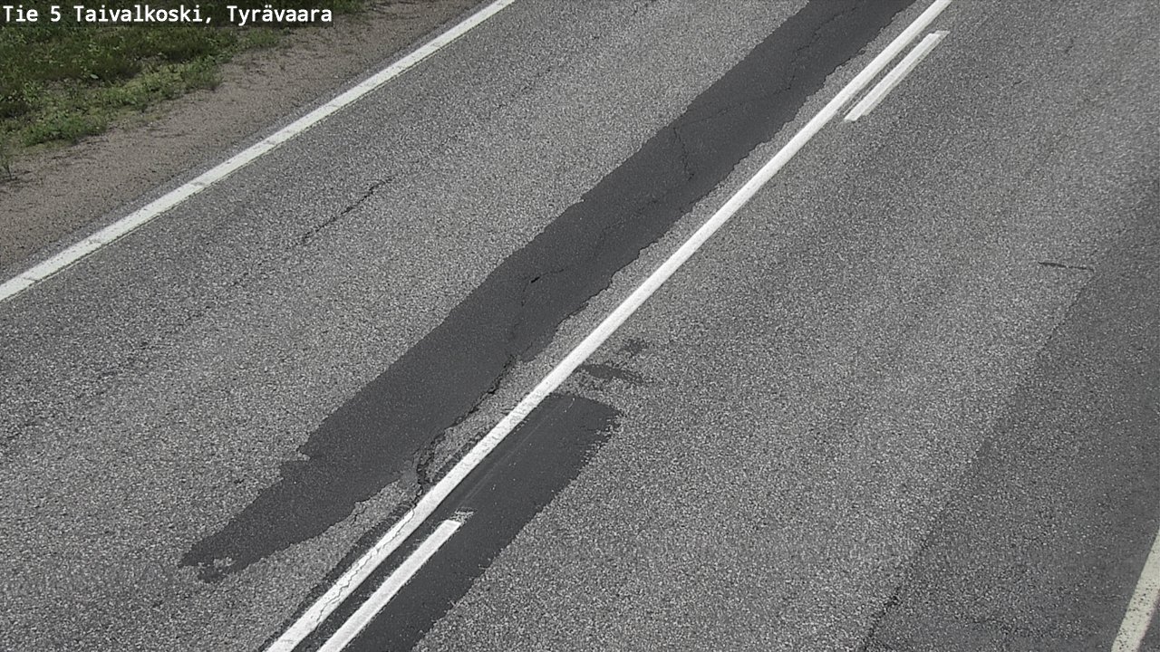 Weather Camera Image Road 5 Taivalkoski, Tyrävaara, Taivalkoski, Pohjois-Pohjanmaa