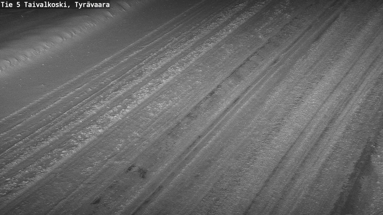 Weather Camera Image Road 5 Taivalkoski, Tyrävaara, Taivalkoski, Pohjois-Pohjanmaa