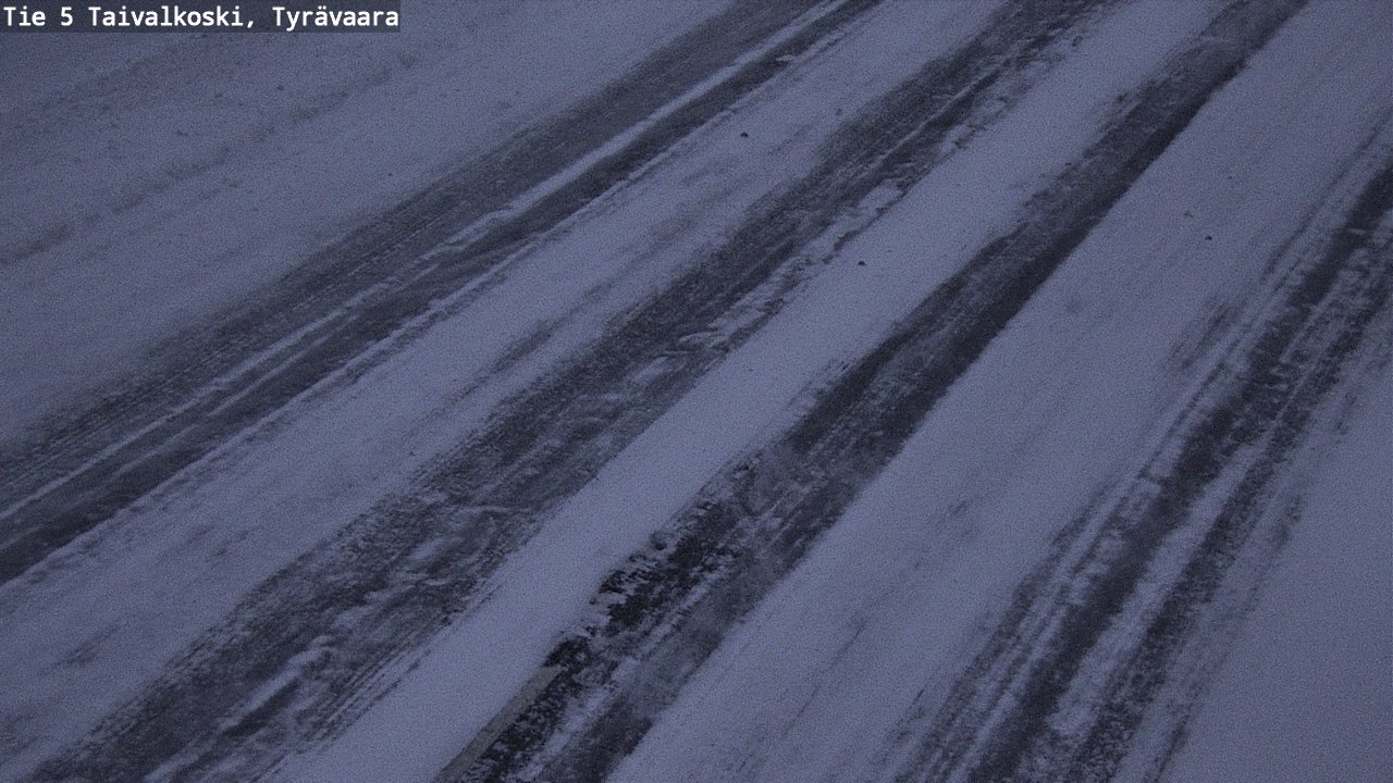 Weather Camera Image Väg 5 Taivalkoski, Tyrävaara, Taivalkoski, Pohjois-Pohjanmaa
