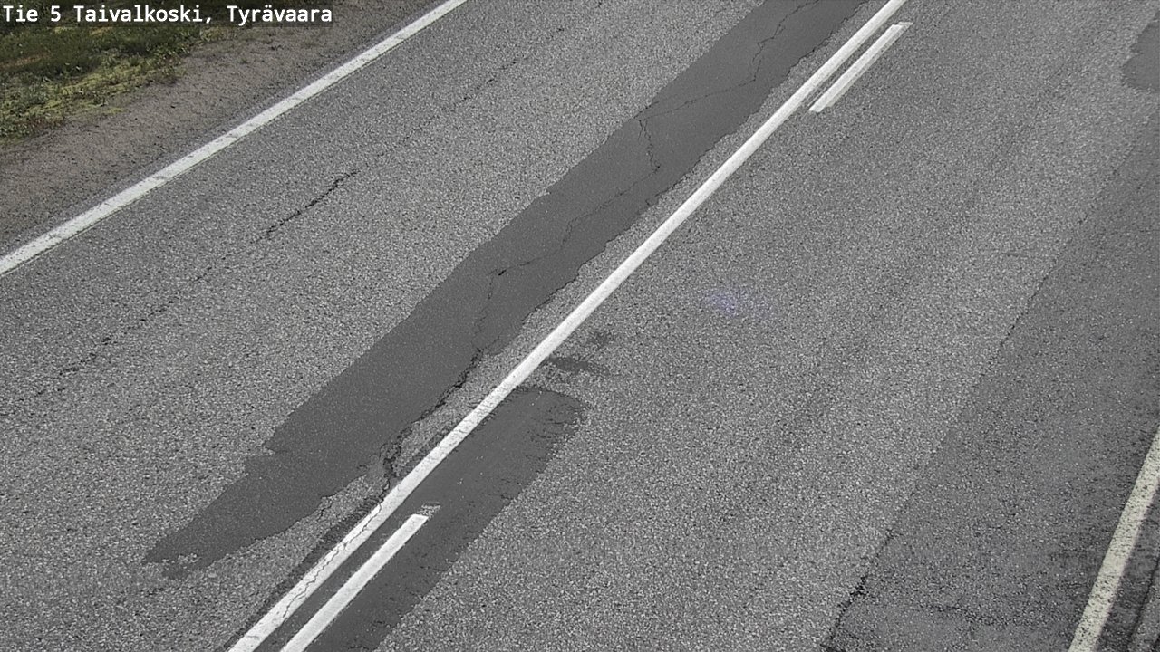 Weather Camera Image Road 5 Taivalkoski, Tyrävaara, Taivalkoski, Pohjois-Pohjanmaa
