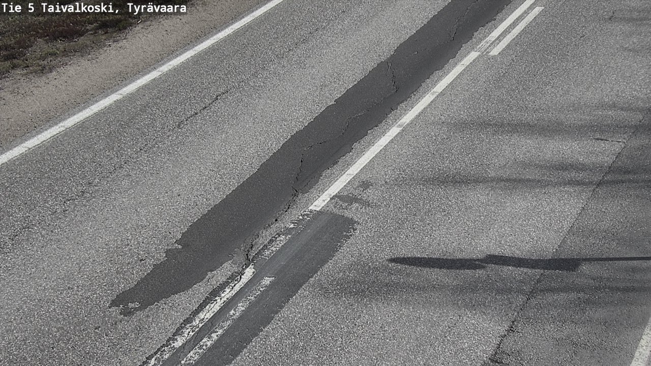 Weather Camera Image Väg 5 Taivalkoski, Tyrävaara, Taivalkoski, Pohjois-Pohjanmaa