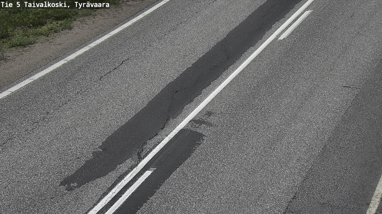 Weather Camera Image Road 5 Taivalkoski, Tyrävaara, Taivalkoski, Pohjois-Pohjanmaa