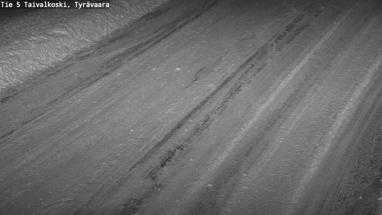 Weather Camera Image Road 5 Taivalkoski, Tyrävaara, Taivalkoski, Pohjois-Pohjanmaa