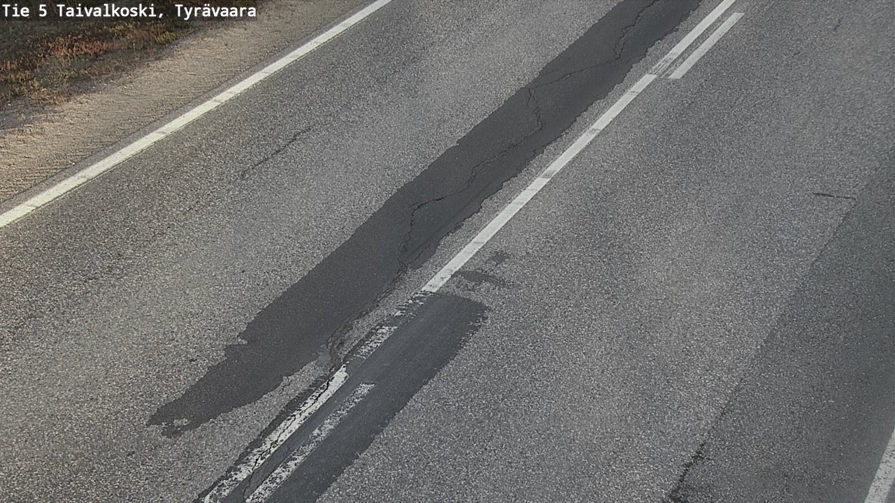 Weather Camera Image Väg 5 Taivalkoski, Tyrävaara, Taivalkoski, Pohjois-Pohjanmaa