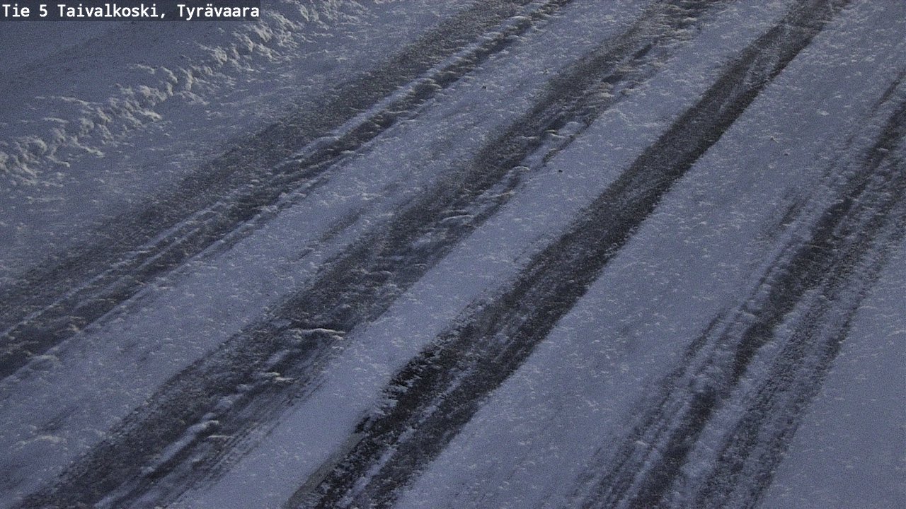 Weather Camera Image Väg 5 Taivalkoski, Tyrävaara, Taivalkoski, Pohjois-Pohjanmaa