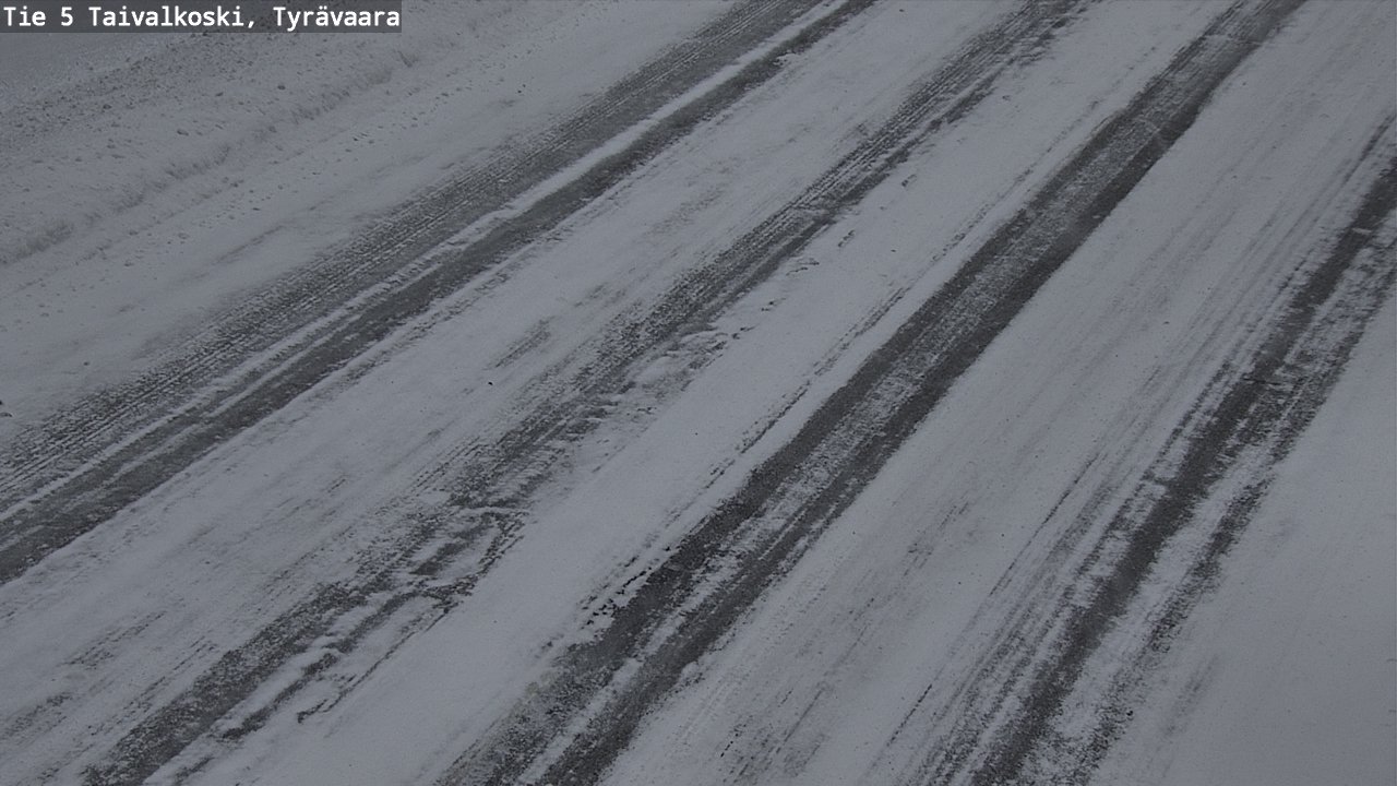 Weather Camera Image Road 5 Taivalkoski, Tyrävaara, Taivalkoski, Pohjois-Pohjanmaa