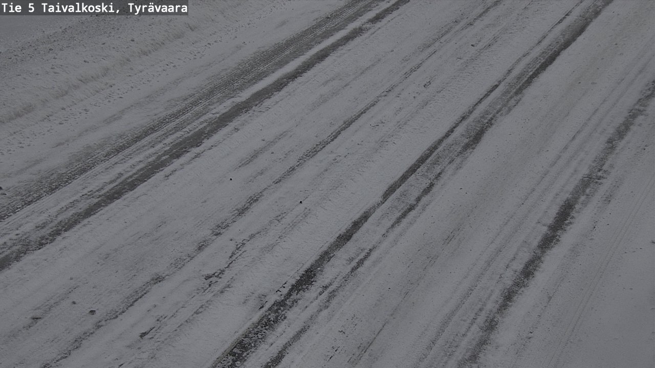 Weather Camera Image Road 5 Taivalkoski, Tyrävaara, Taivalkoski, Pohjois-Pohjanmaa