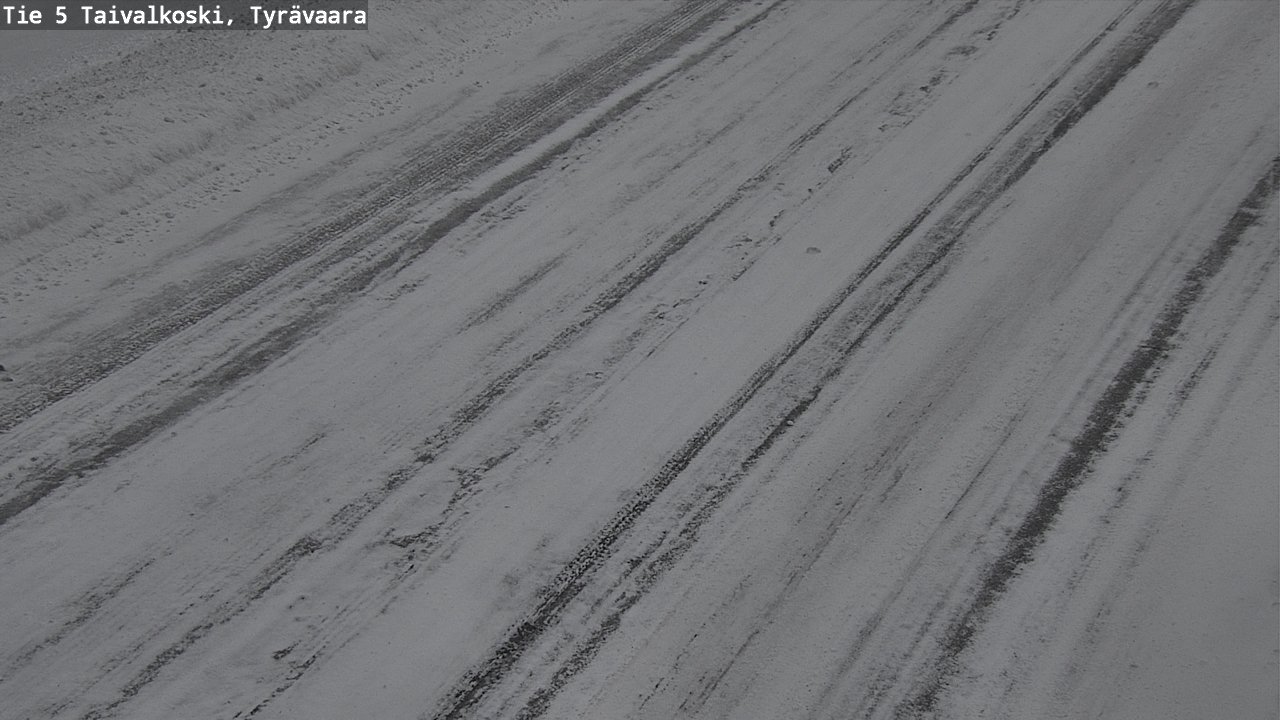 Weather Camera Image Road 5 Taivalkoski, Tyrävaara, Taivalkoski, Pohjois-Pohjanmaa