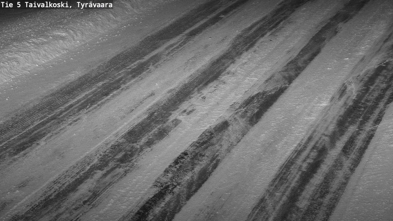 Weather Camera Image Väg 5 Taivalkoski, Tyrävaara, Taivalkoski, Pohjois-Pohjanmaa