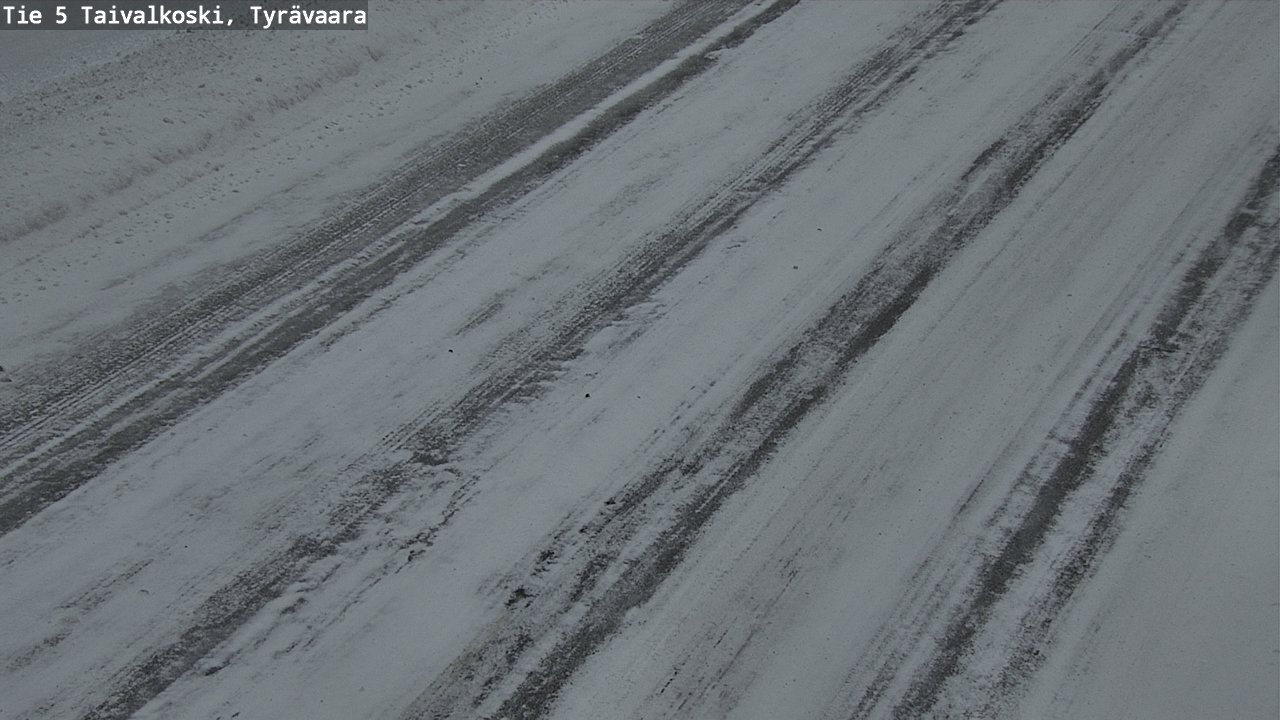 Weather Camera Image Road 5 Taivalkoski, Tyrävaara, Taivalkoski, Pohjois-Pohjanmaa