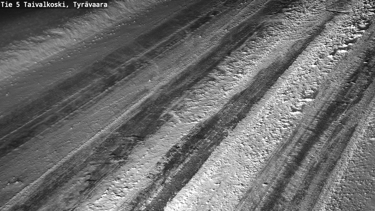 Weather Camera Image Väg 5 Taivalkoski, Tyrävaara, Taivalkoski, Pohjois-Pohjanmaa