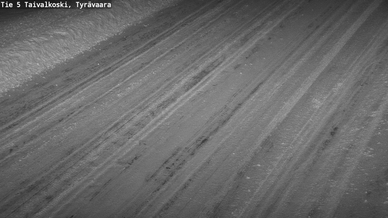 Weather Camera Image Road 5 Taivalkoski, Tyrävaara, Taivalkoski, Pohjois-Pohjanmaa