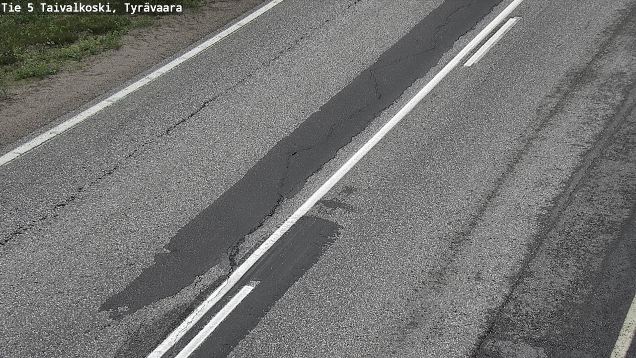Weather Camera Image Väg 5 Taivalkoski, Tyrävaara, Taivalkoski, Pohjois-Pohjanmaa