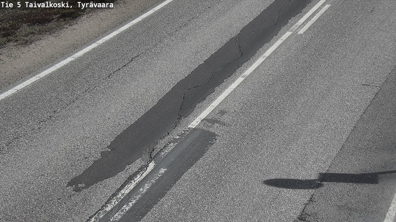 Weather Camera Image Väg 5 Taivalkoski, Tyrävaara, Taivalkoski, Pohjois-Pohjanmaa