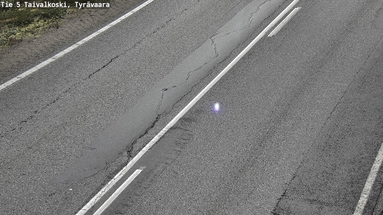 Weather Camera Image Road 5 Taivalkoski, Tyrävaara, Taivalkoski, Pohjois-Pohjanmaa