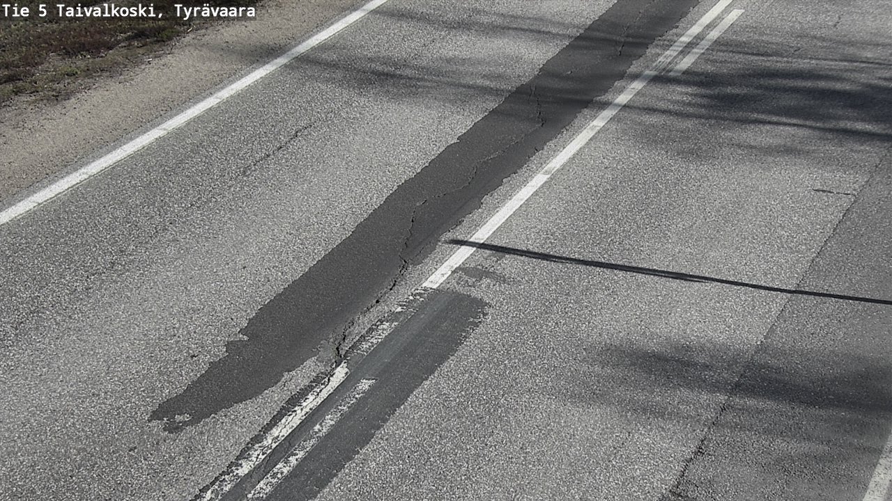 Weather Camera Image Väg 5 Taivalkoski, Tyrävaara, Taivalkoski, Pohjois-Pohjanmaa