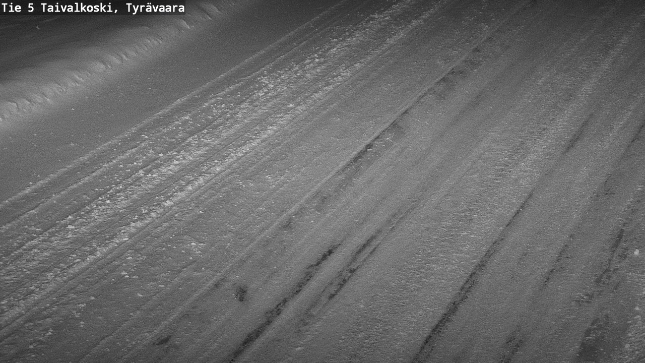 Weather Camera Image Road 5 Taivalkoski, Tyrävaara, Taivalkoski, Pohjois-Pohjanmaa