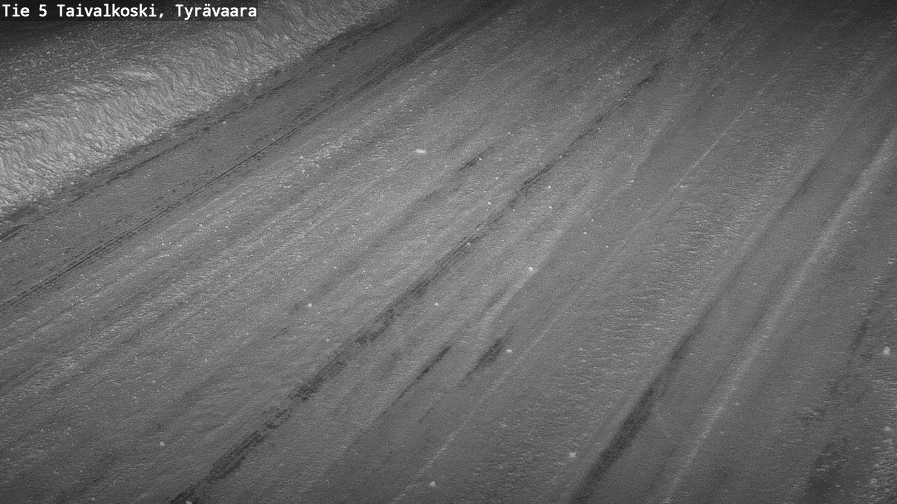 Weather Camera Image Road 5 Taivalkoski, Tyrävaara, Taivalkoski, Pohjois-Pohjanmaa