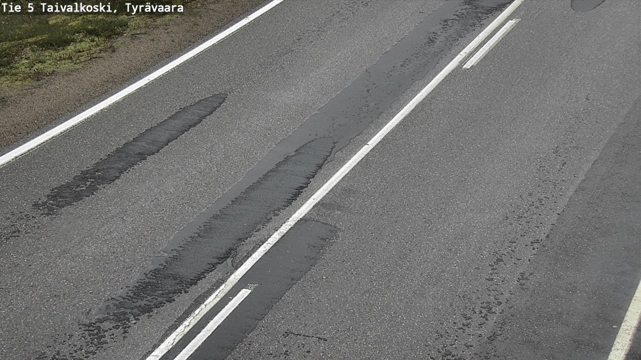 Weather Camera Image Road 5 Taivalkoski, Tyrävaara, Taivalkoski, Pohjois-Pohjanmaa