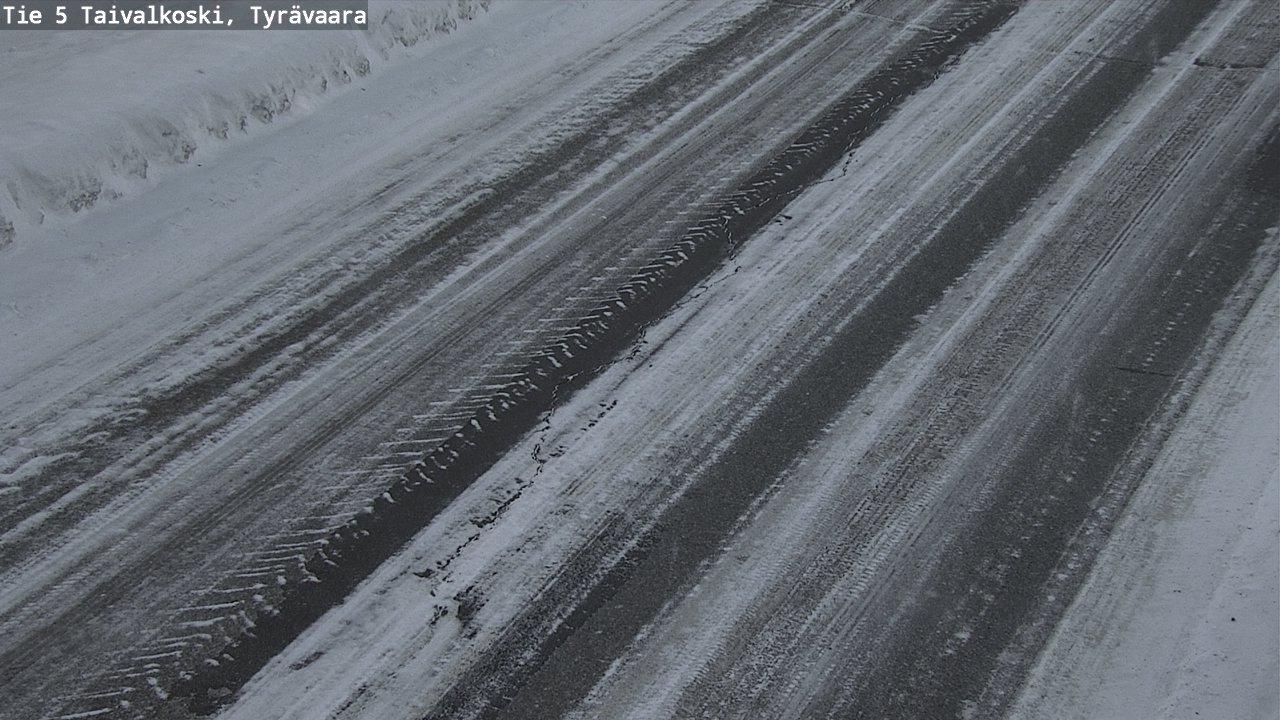 Weather Camera Image Road 5 Taivalkoski, Tyrävaara, Taivalkoski, Pohjois-Pohjanmaa