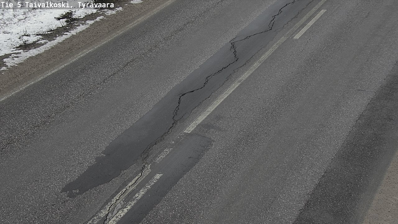 Kelikamerat Kuva Tie 5 Taivalkoski, Tyrävaara, Taivalkoski, Pohjois-Pohjanmaa