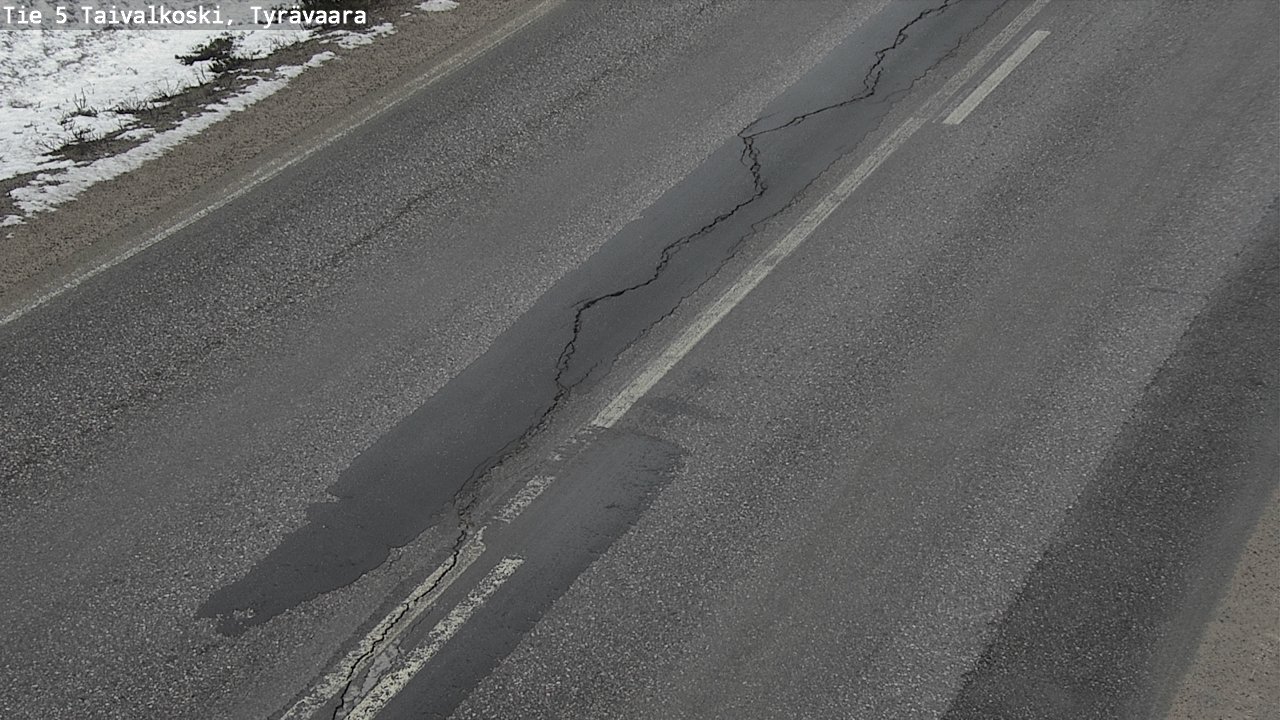 Kelikamerat Kuva Tie 5 Taivalkoski, Tyrävaara, Taivalkoski, Pohjois-Pohjanmaa