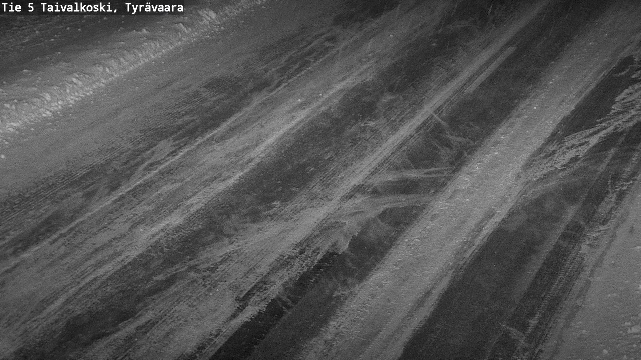 Weather Camera Image Road 5 Taivalkoski, Tyrävaara, Taivalkoski, Pohjois-Pohjanmaa