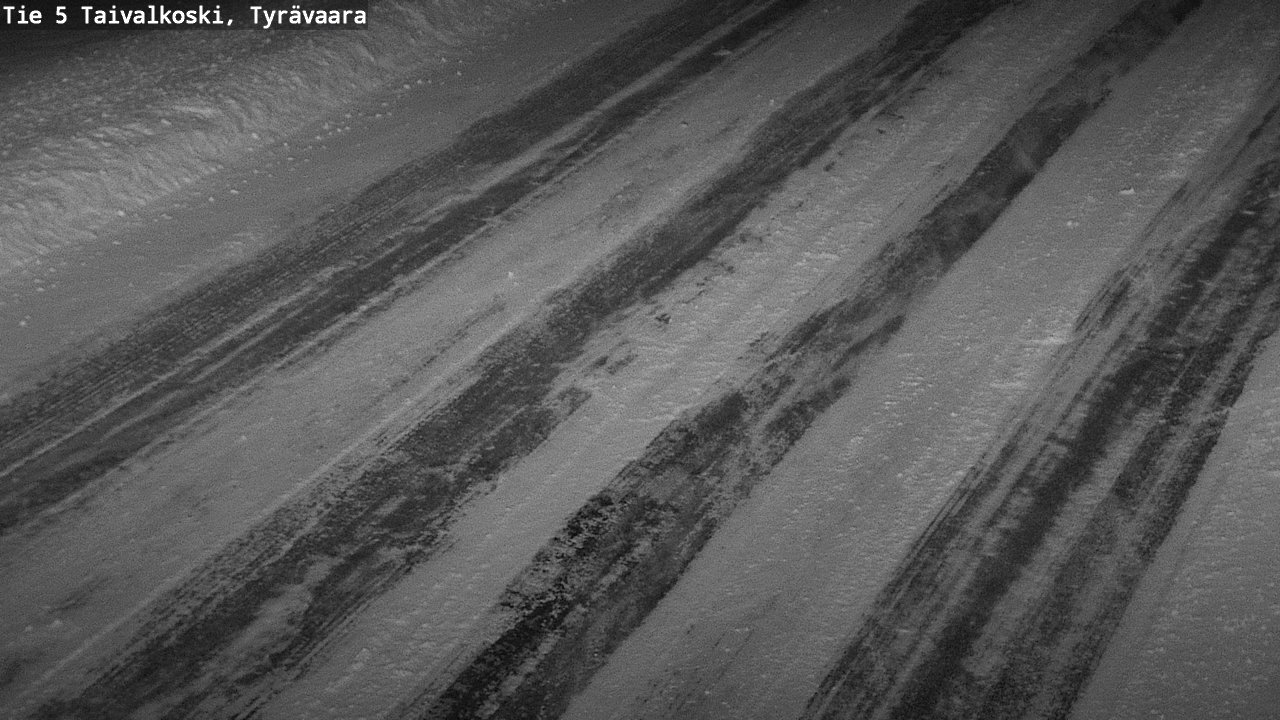 Weather Camera Image Väg 5 Taivalkoski, Tyrävaara, Taivalkoski, Pohjois-Pohjanmaa